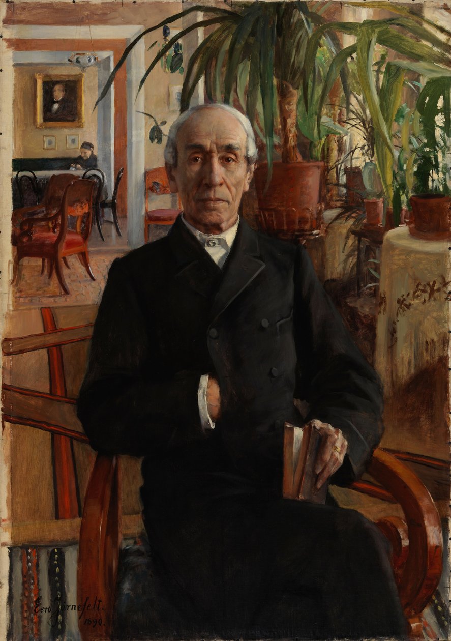 Retrato do barão Johan Philip Palmén, vice-chanceler da universidade de Eero Järnefelt