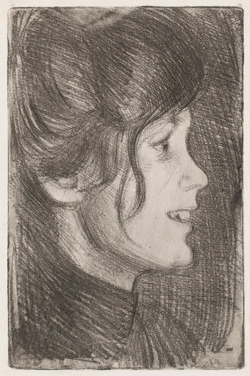 Retrato de uma Jovem (Anni Swan) de Eero Järnefelt