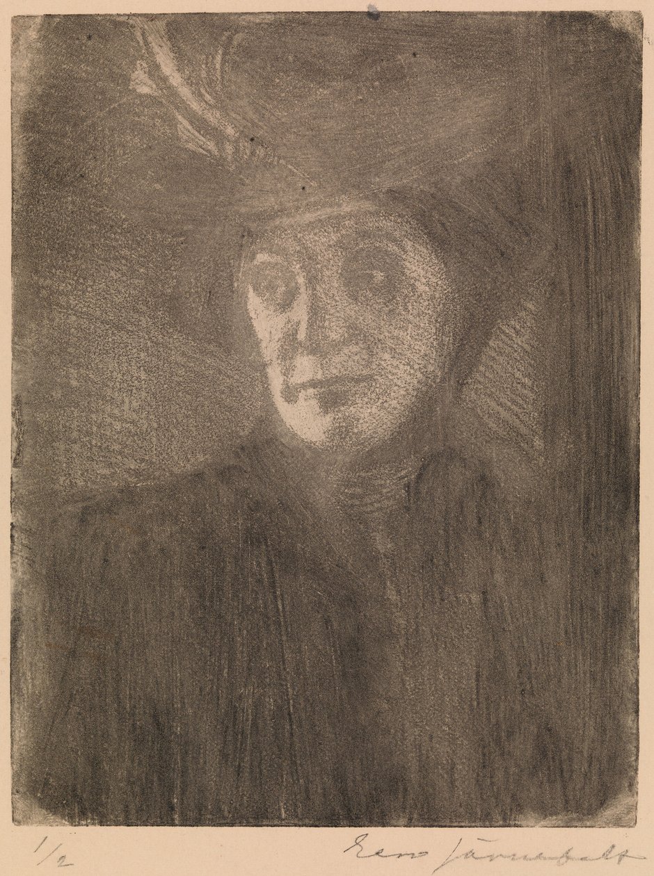 Retrato da mulher do artista de Eero Järnefelt