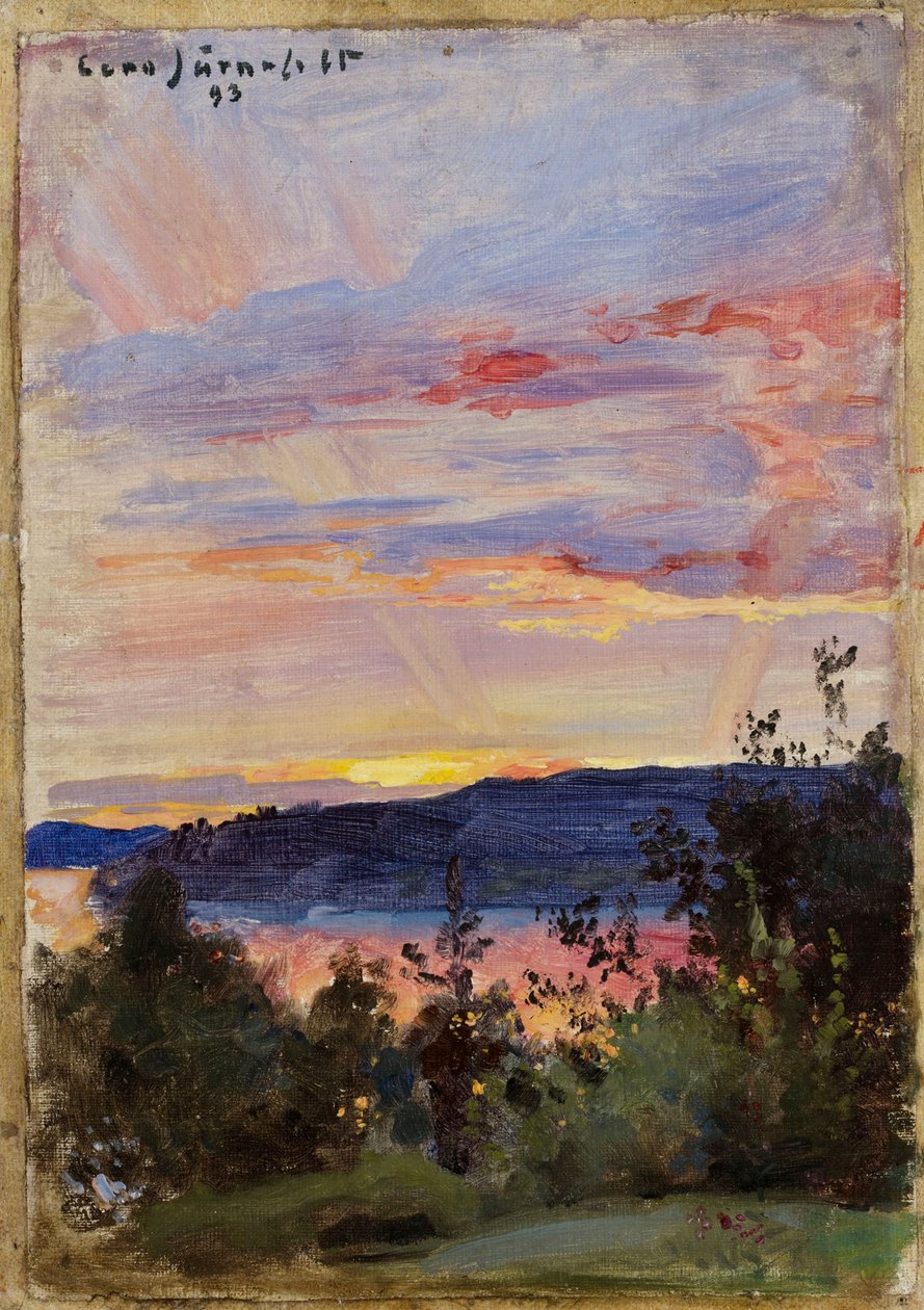 Pôr do sol de Eero Järnefelt
