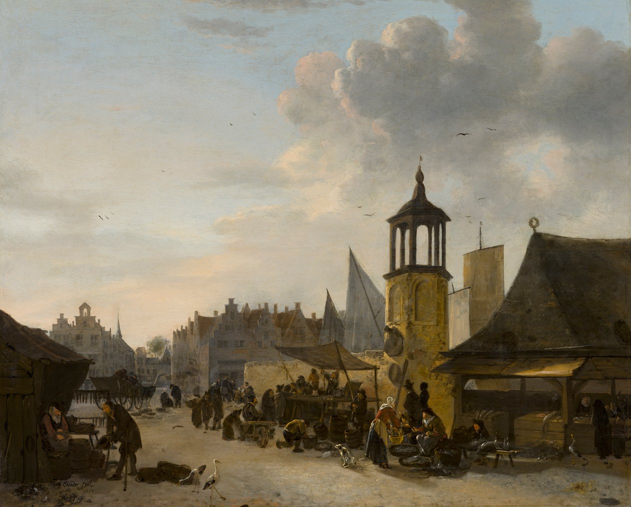 Mercado de peixe de Egbert van der Poel
