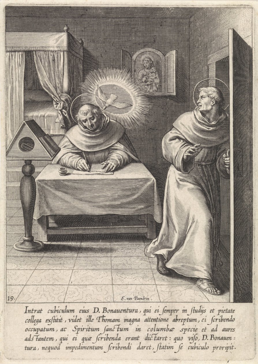 Tomás de Aquino e Boaventura
A vida de São Tomás de Aquino (título da série) de Egbert van Panderen