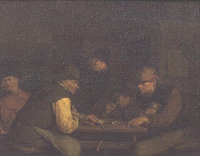 Os Jogadores de Cartas, c.1655-60 (óleo sobre tela) de Egbert van the Elder Heemskerck