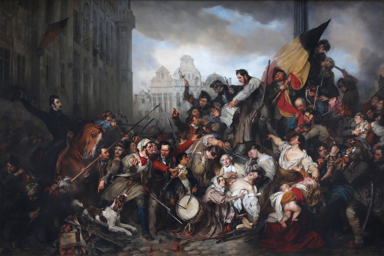 Episódio dos Dias de Setembro de 1830 de Egide Charles Gustave Wappers