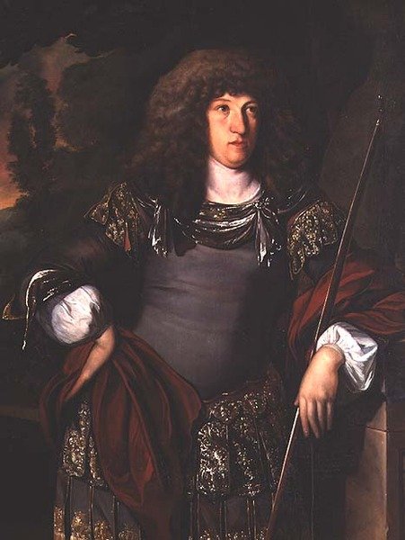 Retrato de um cavalheiro vestindo um traje clássico (óleo sobre tela) de Eglon Hendrick van der Neer