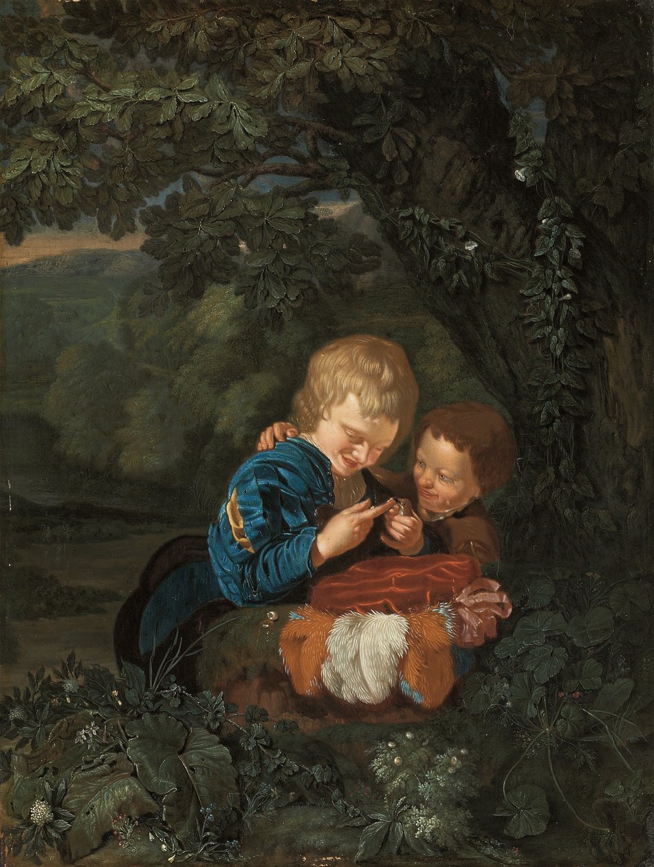 Os coletores de pássaros jovens de Eglon Hendrick van der Neer