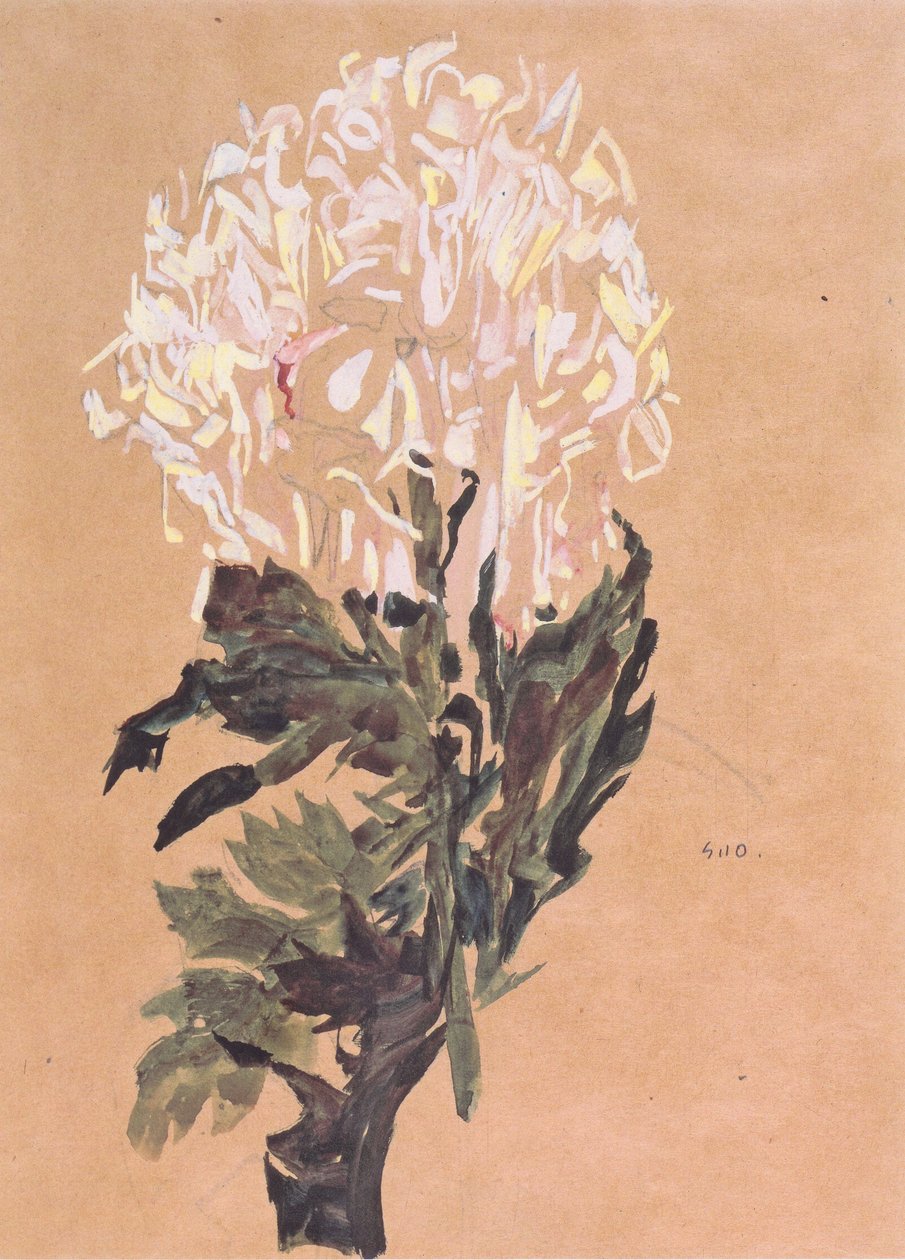 Crisântemo branco de Egon Schiele