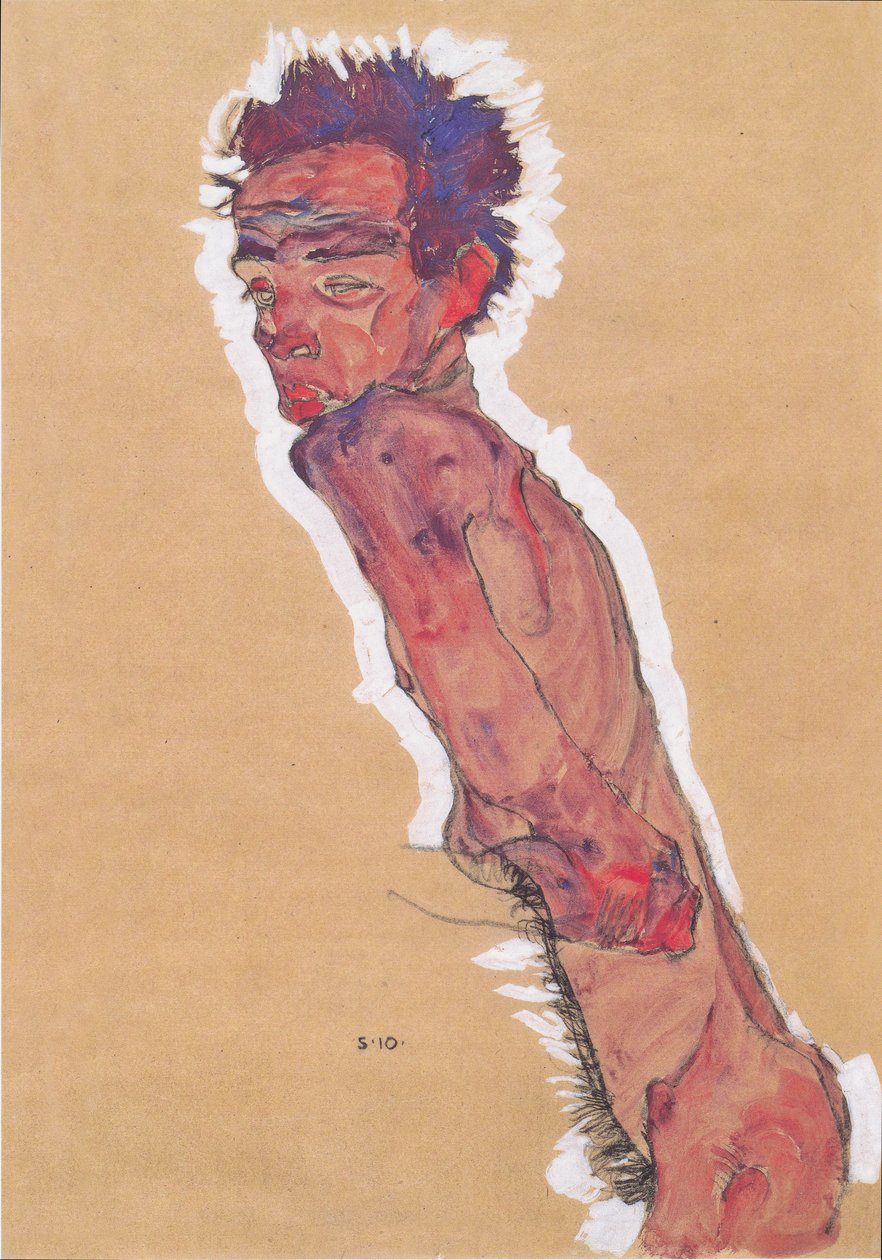 Aktselbstildnis de Egon Schiele
