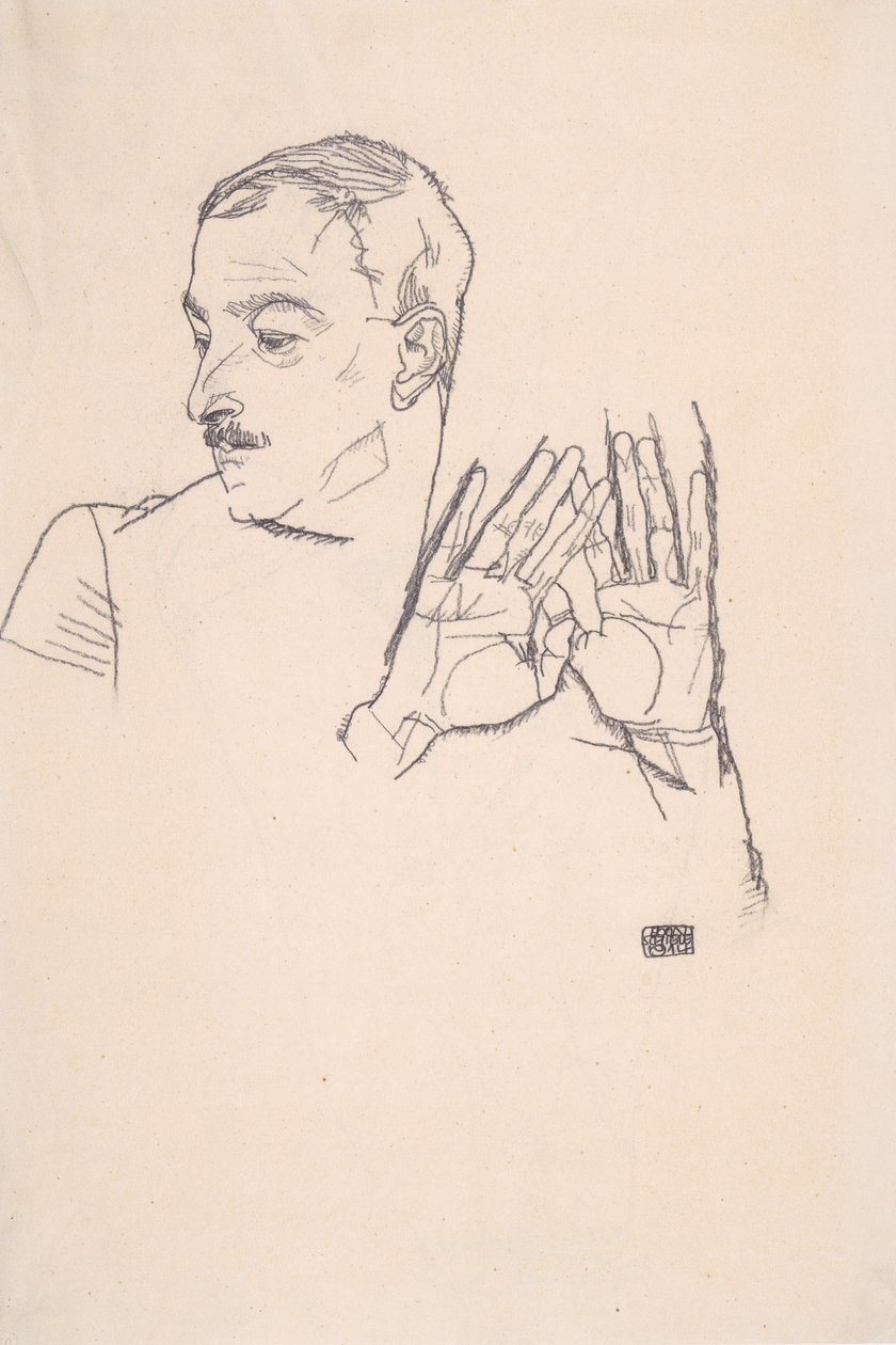 Retrato, arthur, roessler de Egon Schiele