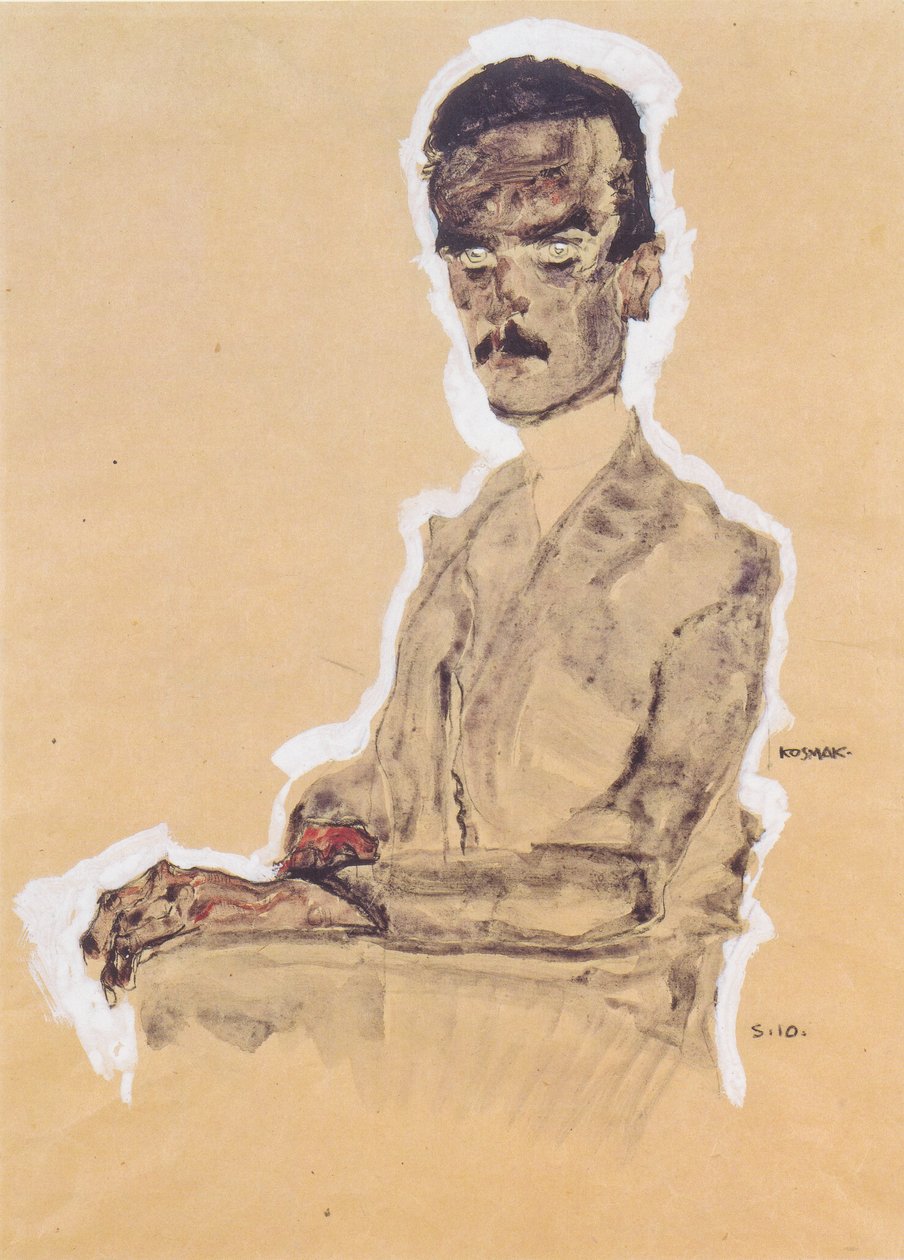 Retrato Eduard Kosmack de Egon Schiele