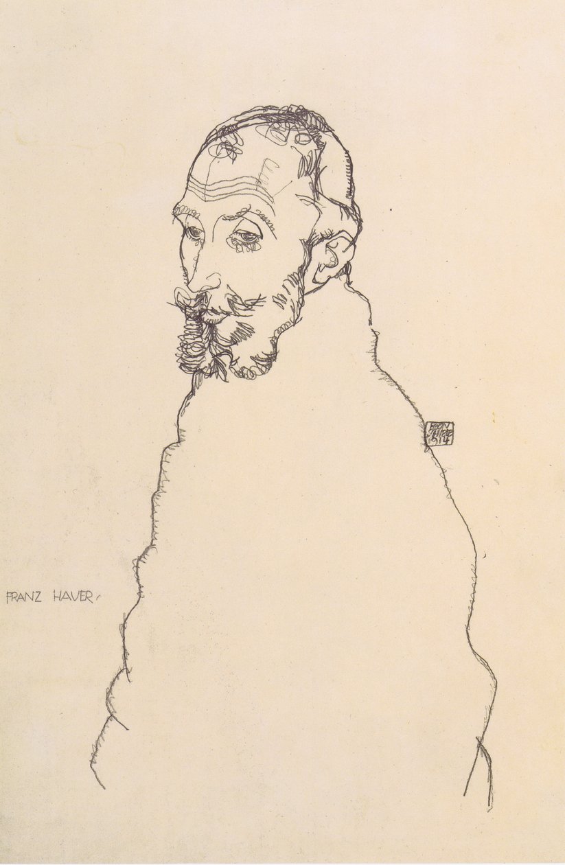 Retrato Franz Hauer de Egon Schiele