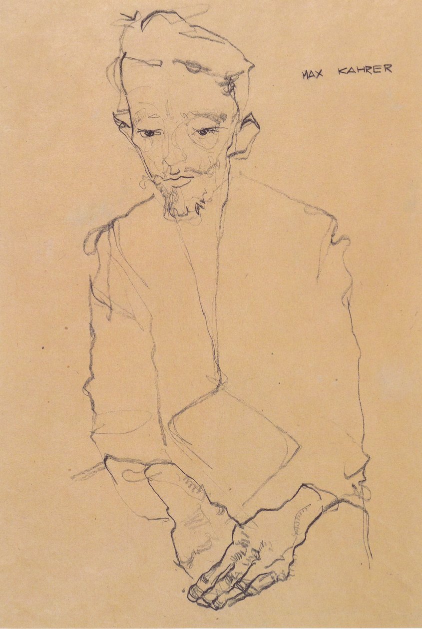 Retrato de Max Kahrer de Egon Schiele