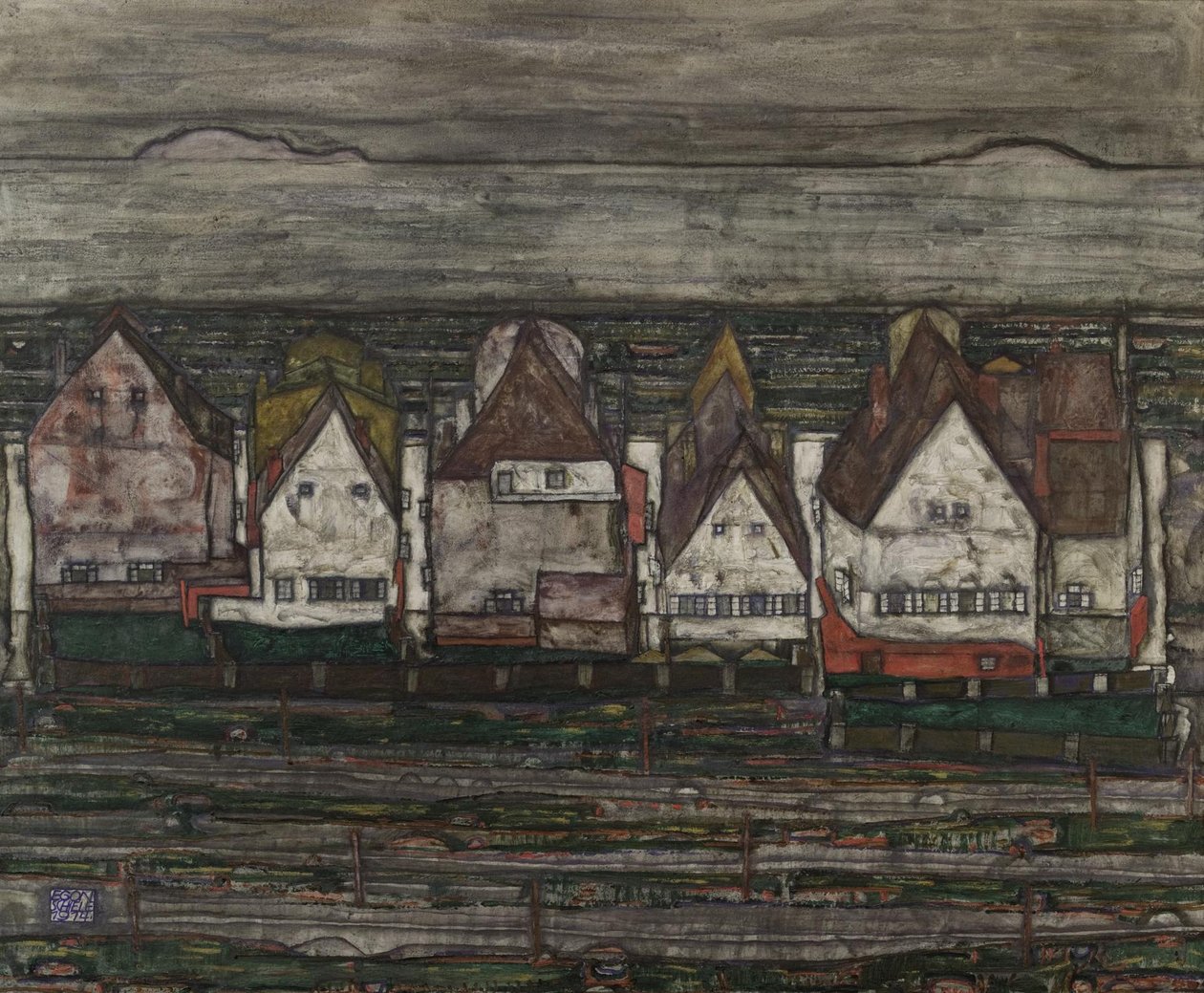 As casas à beira-mar de Egon Schiele
