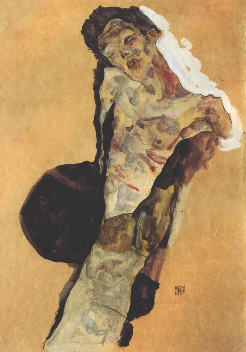 Auto-apresentação de meio ciclo de Egon Schiele