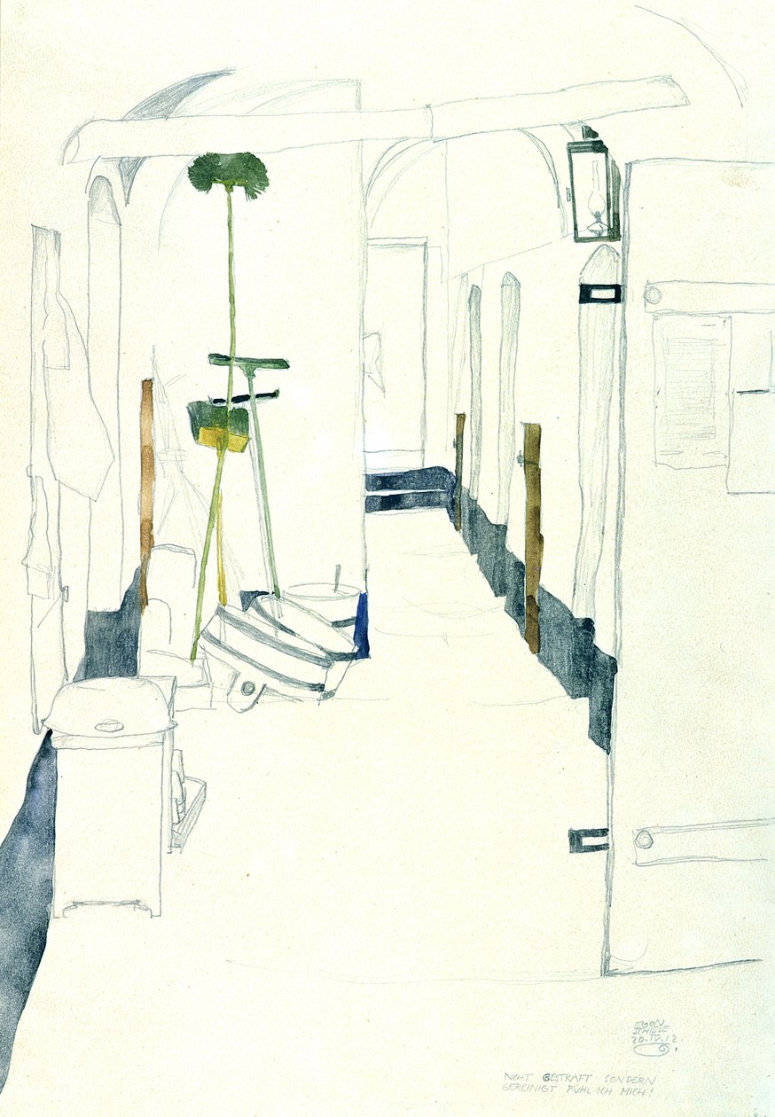Eu não sinto punido, mas purificado, 1912 de Egon Schiele