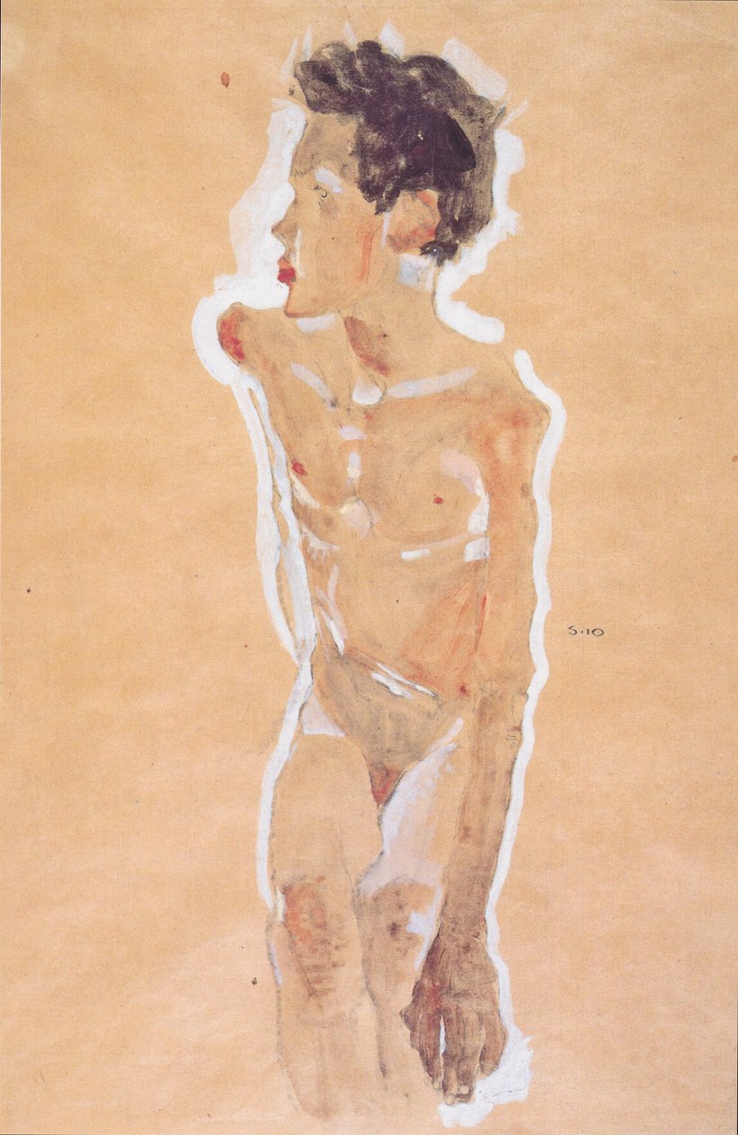 Knabenakt de Egon Schiele