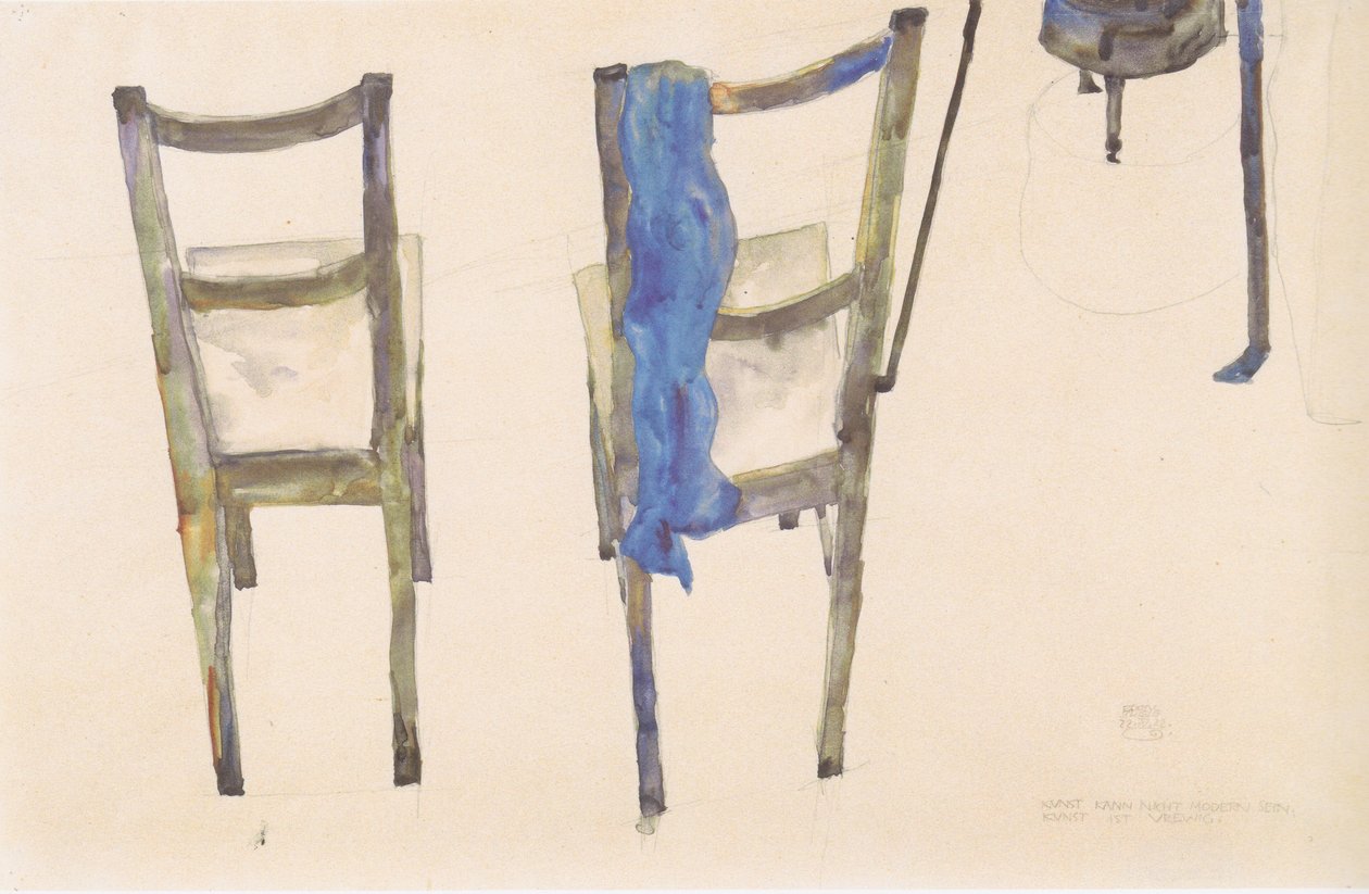 A arte não pode ser moderna, a arte é original de Egon Schiele