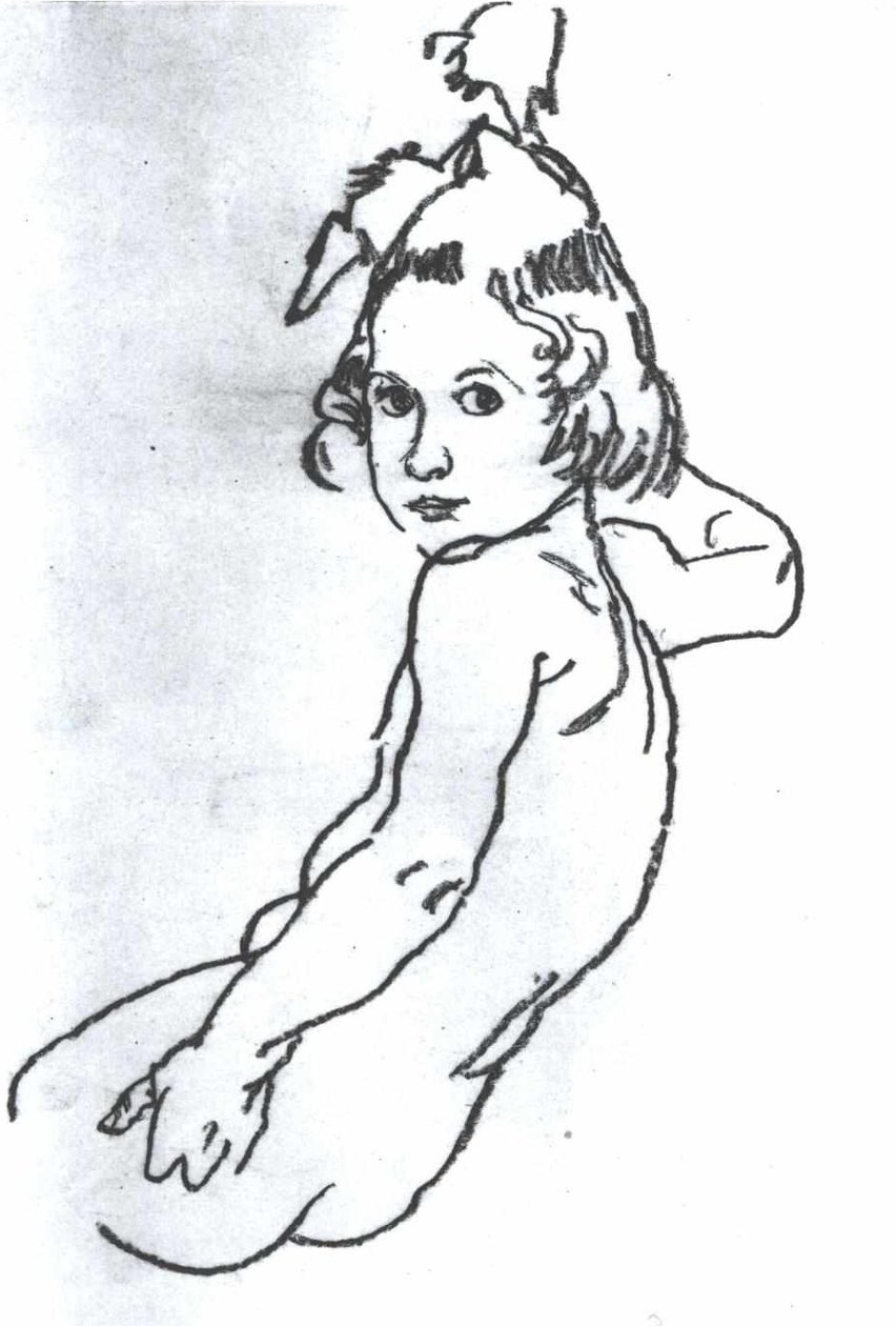 Mädchenakt de Egon Schiele
