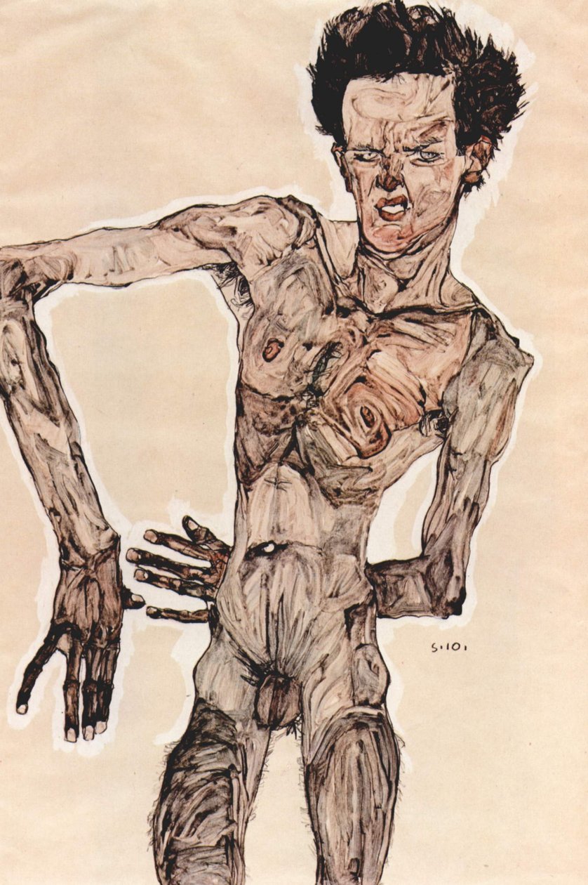 Macho nu de Egon Schiele