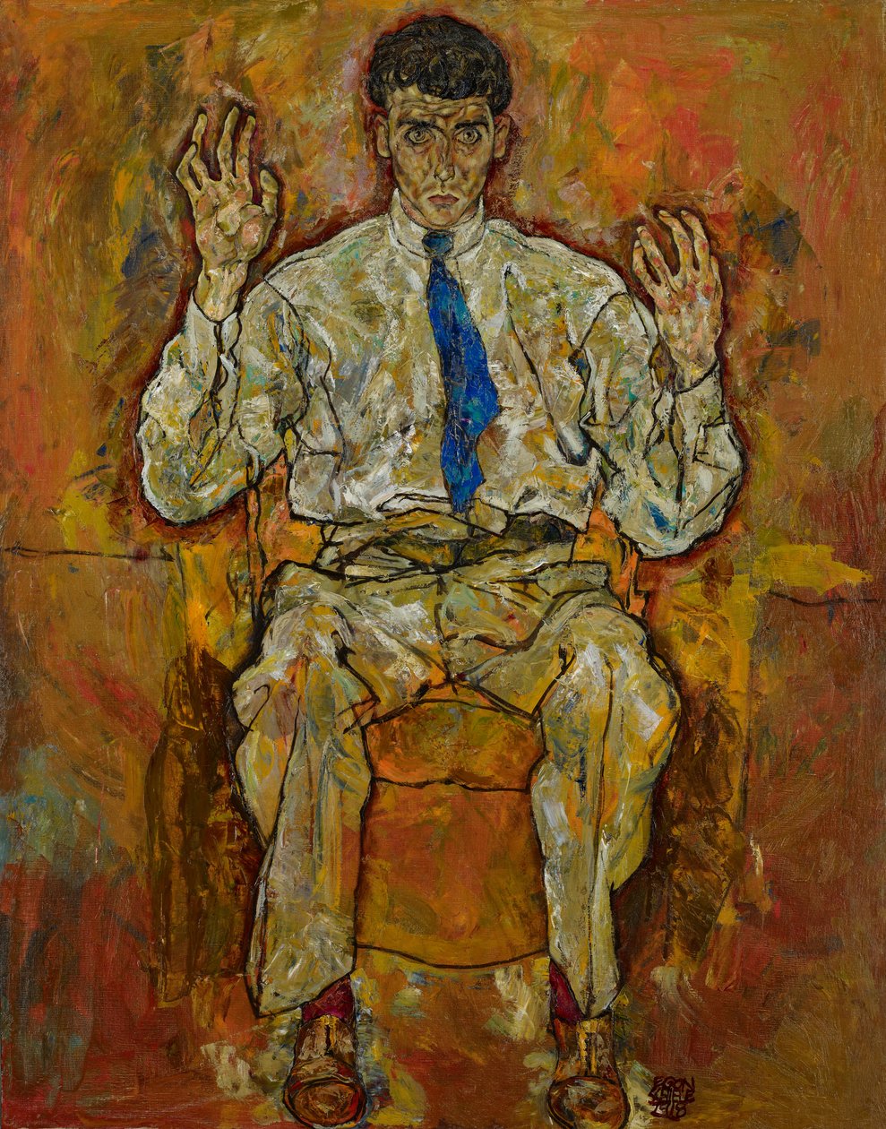 Retrato de Paris de Gütersloh, 1918 de Egon Schiele