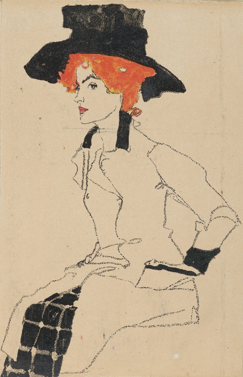 Retrato de uma mulher, 1910 de Egon Schiele