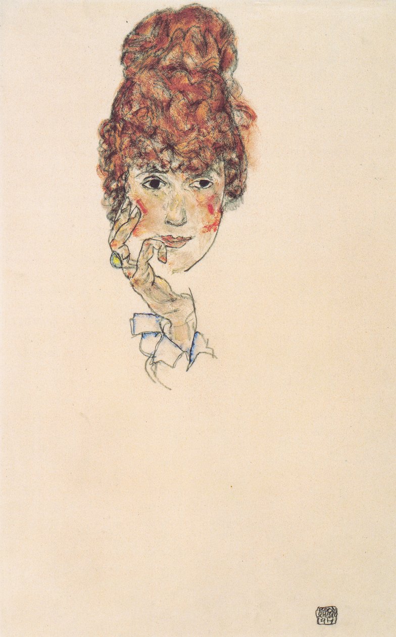 Retrato Edith Schiele de Egon Schiele