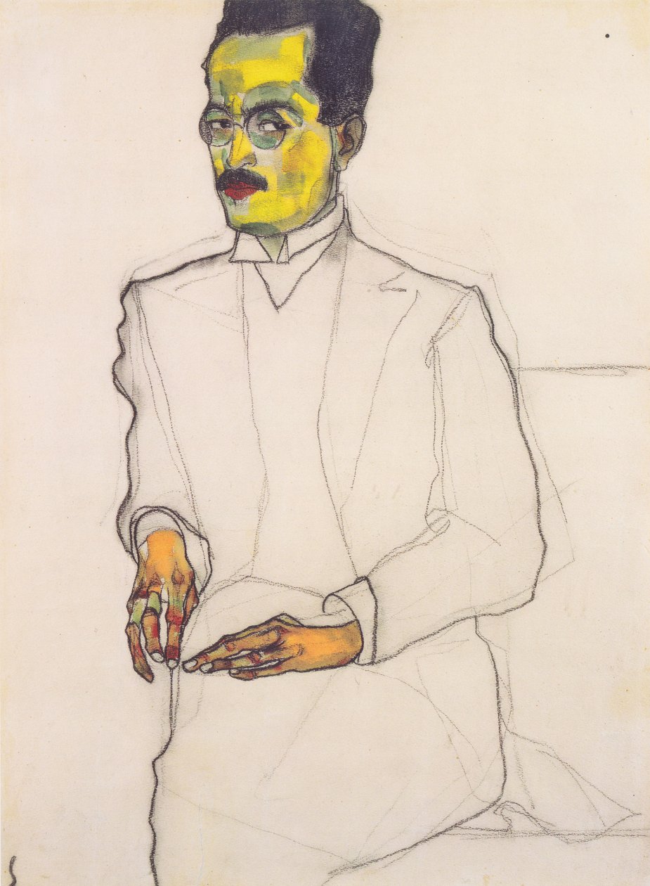Retrato de um cavalheiro de Egon Schiele