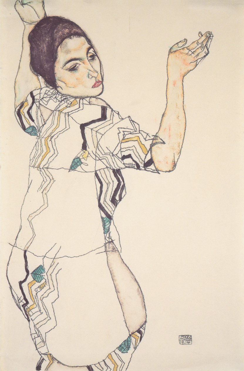 Retrato de cerveja Friederike Maria de Egon Schiele