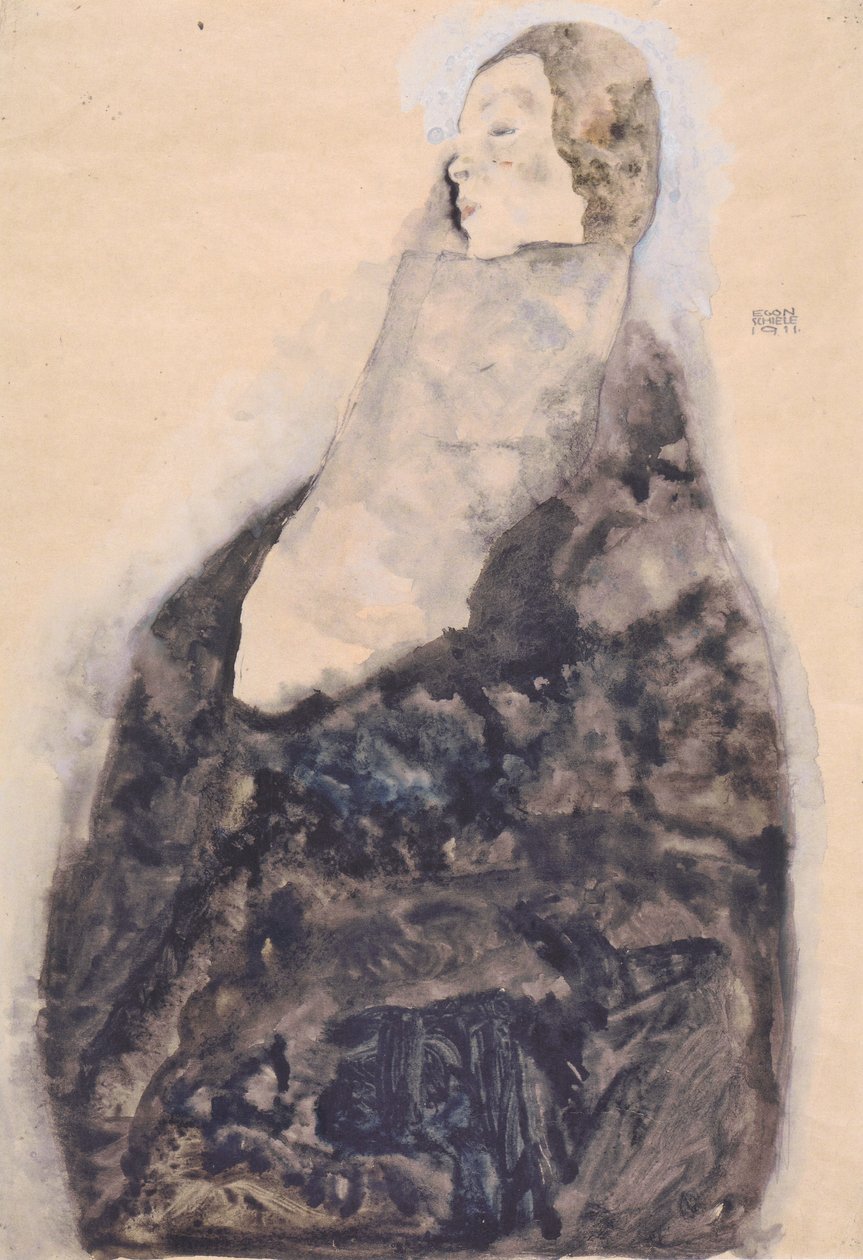 dorminhoco de Egon Schiele