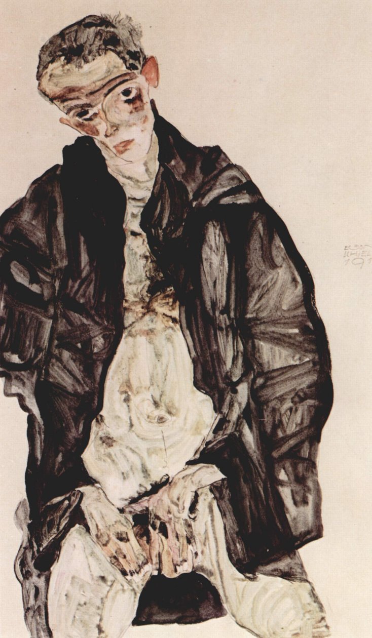 masturbação de Egon Schiele