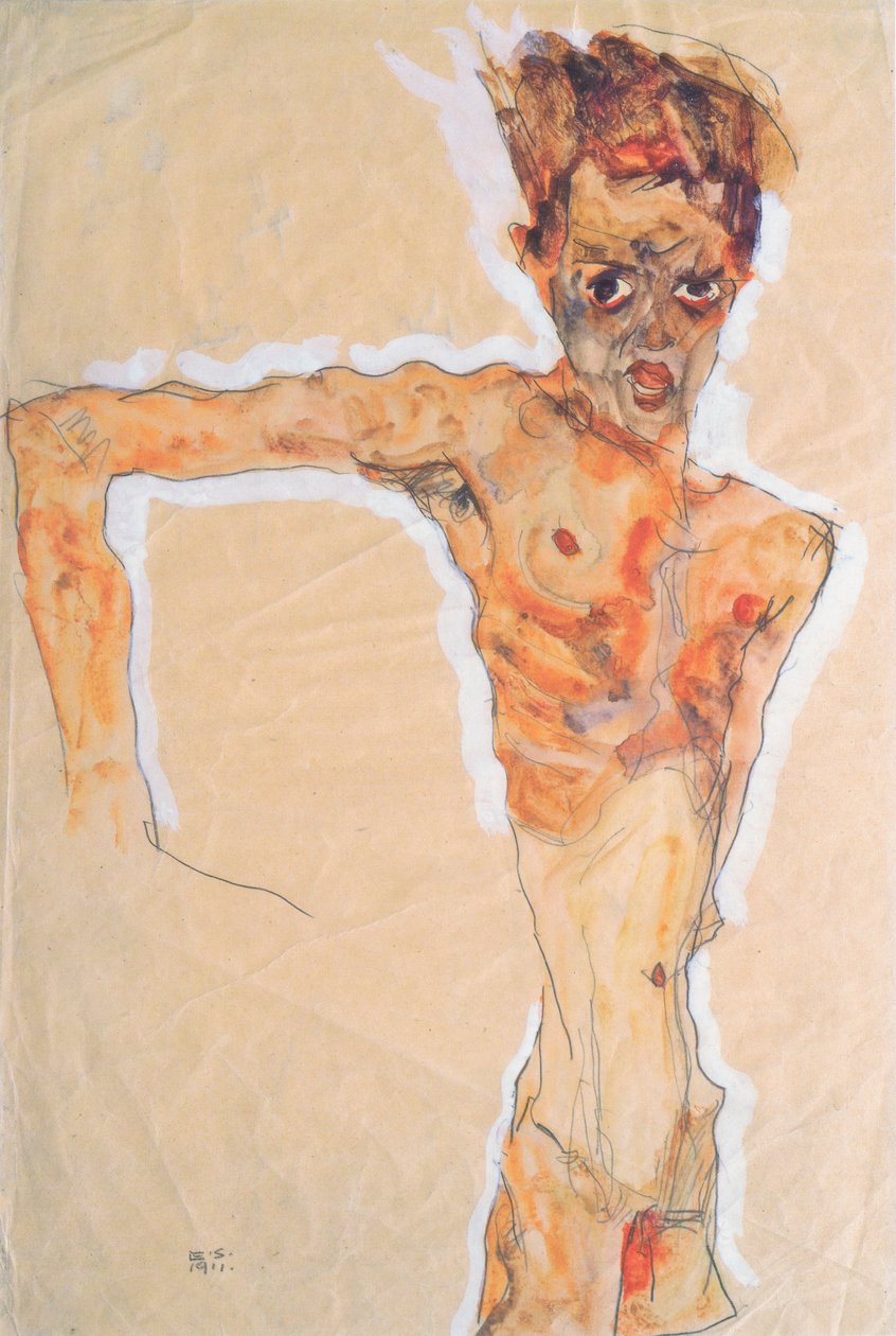 Selbstildnis de Egon Schiele