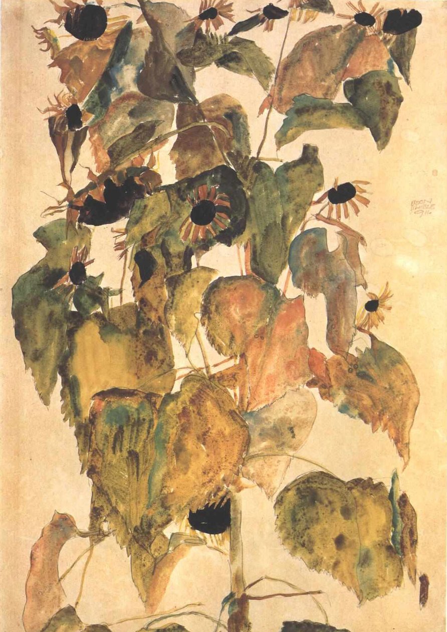 girassol de Egon Schiele