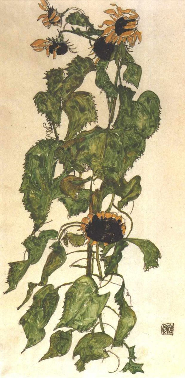 girassol de Egon Schiele