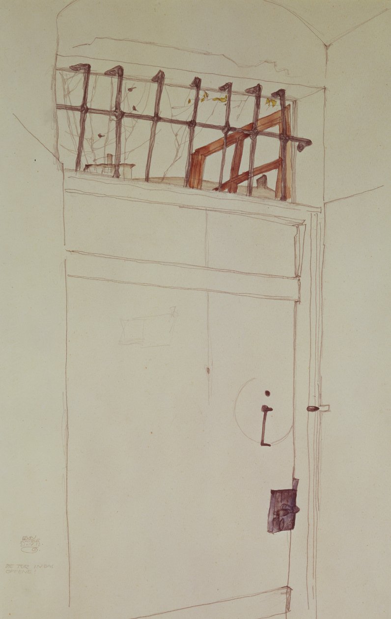 A porta para o aberto, 1912 de Egon Schiele