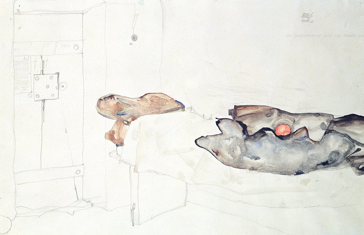 A única laranja foi a única luz de Egon Schiele