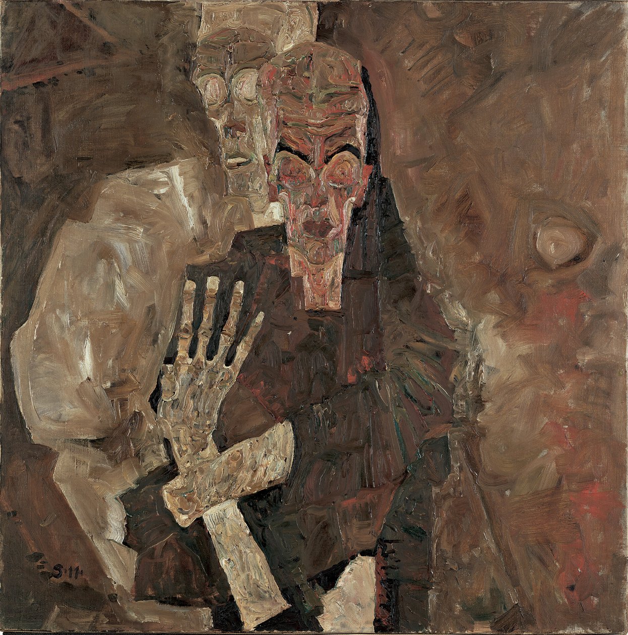 Self-Seer II (Morte e Homem) de Egon Schiele