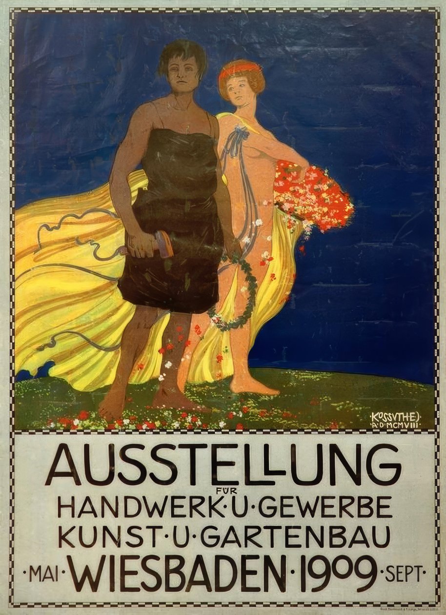 Exposição de Artes e Ofícios, Arte e Horticultura, Wiesbaden de Egon Josef Kossuth