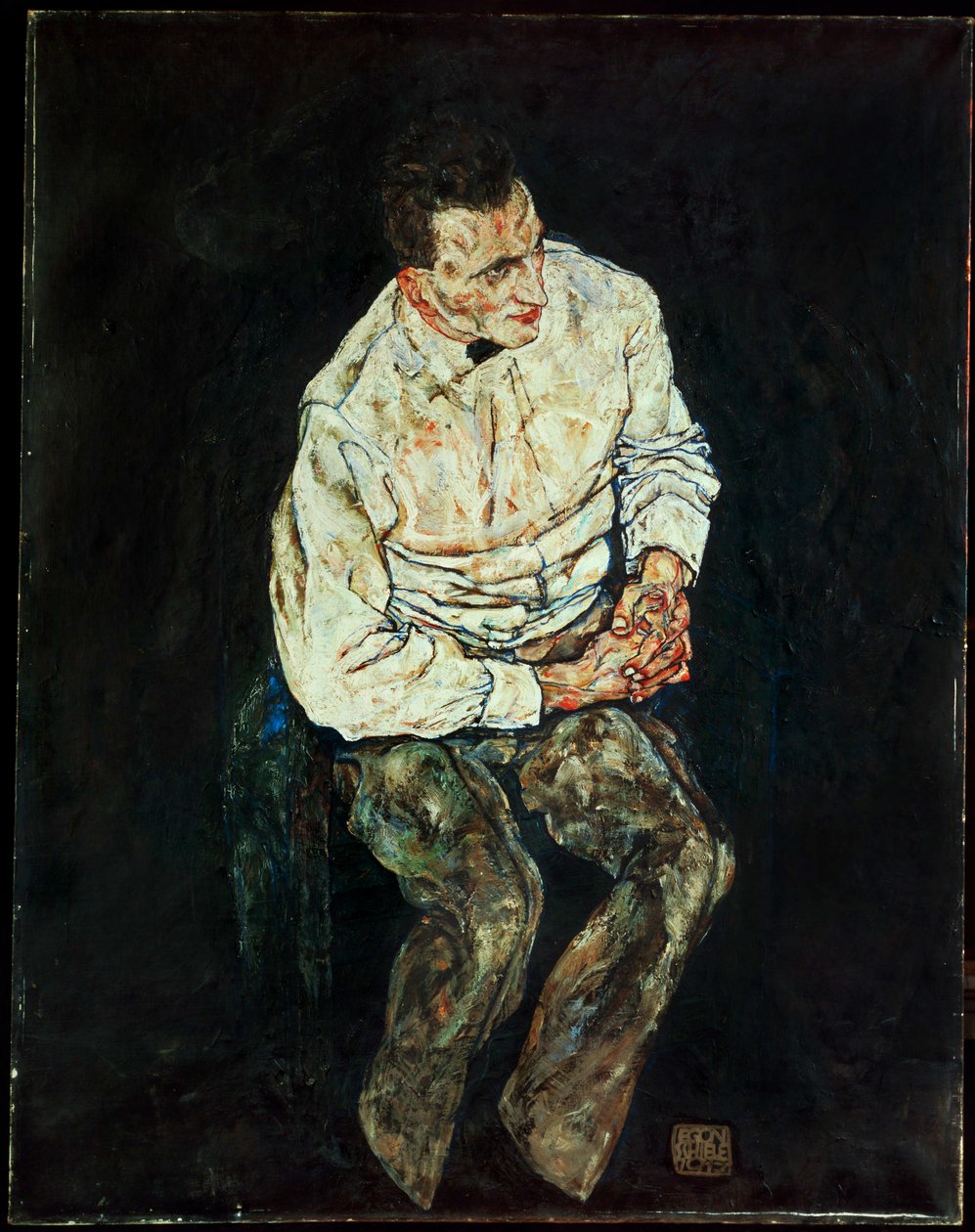 Retrato de Karl Gruenwald [Retrato Karl Gruenwald] ... de Egon Schiele