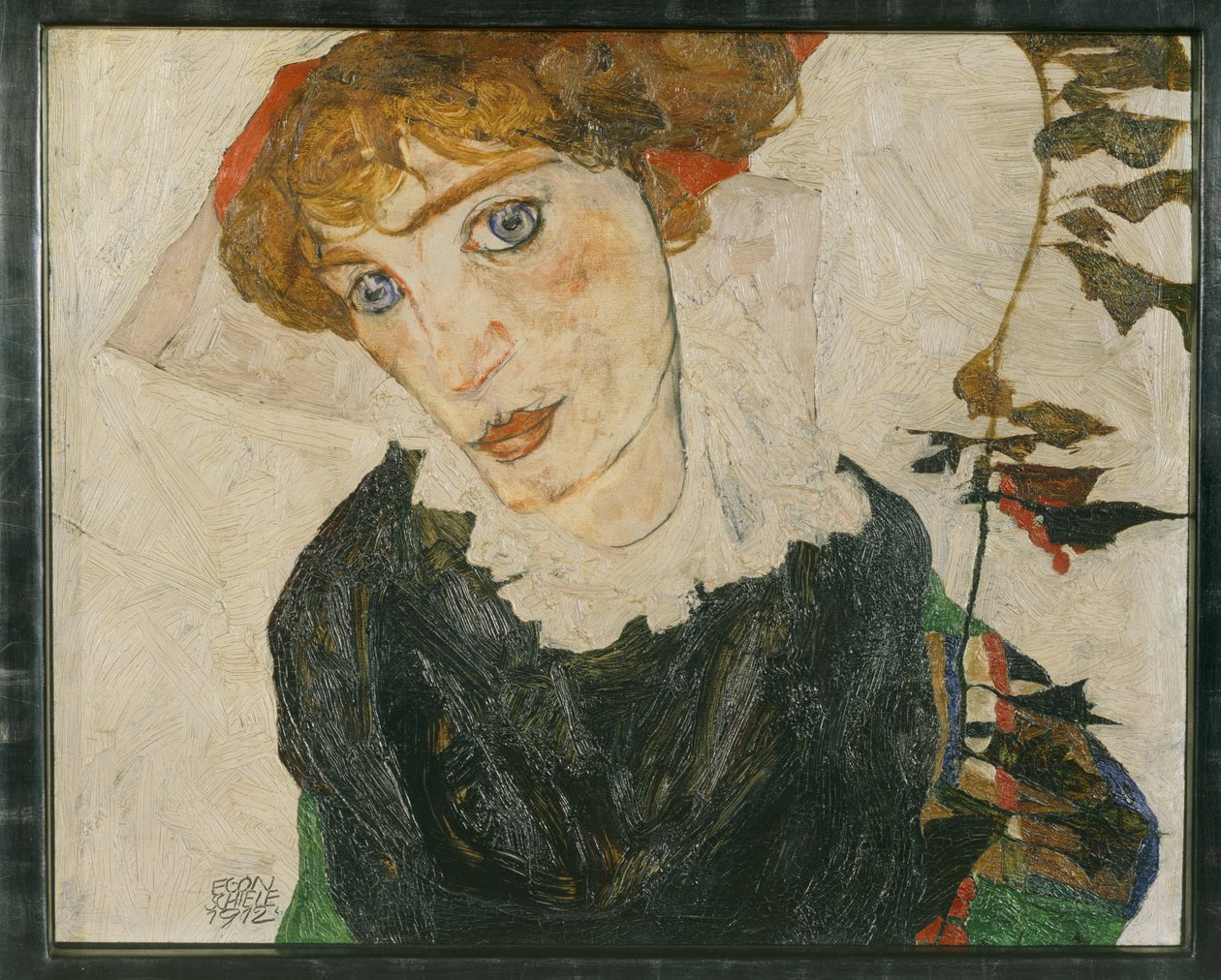 Bildnis Wally Neuzil (óleo sobre madeira) de Egon Schiele