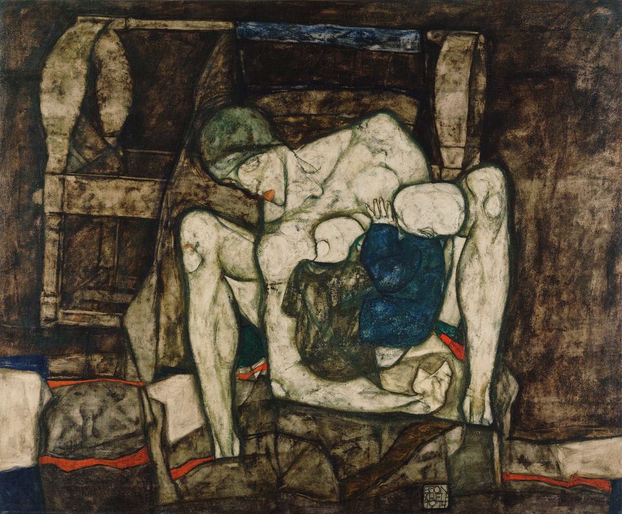 Mãe cega, 1914. de Egon Schiele