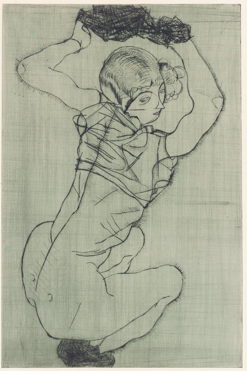 Agachamento de Egon Schiele