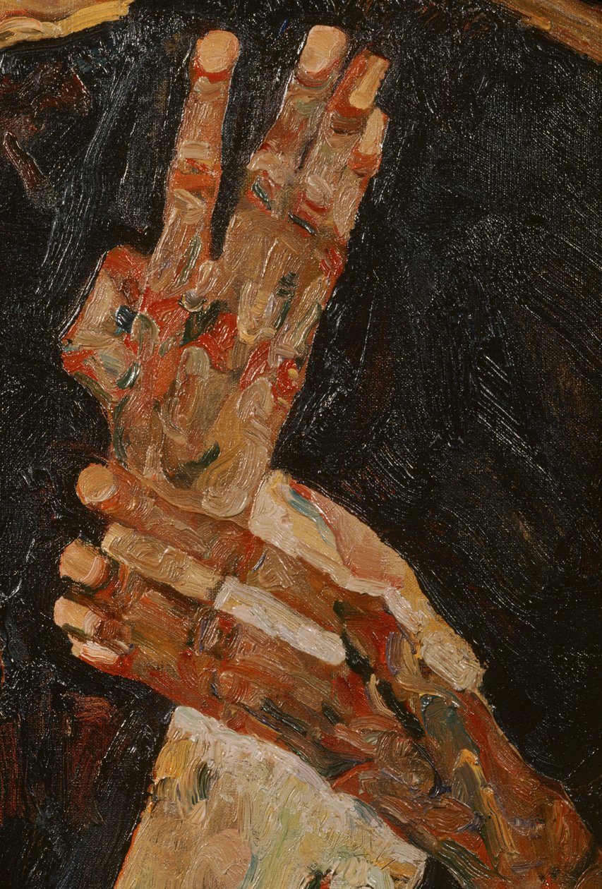 O poeta (óleo sobre tela) de Egon Schiele