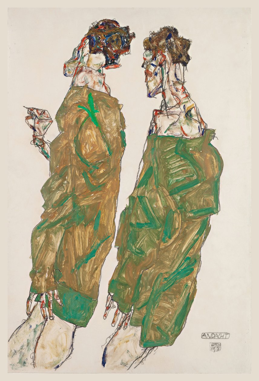 Devoção, 1913 de Egon Schiele