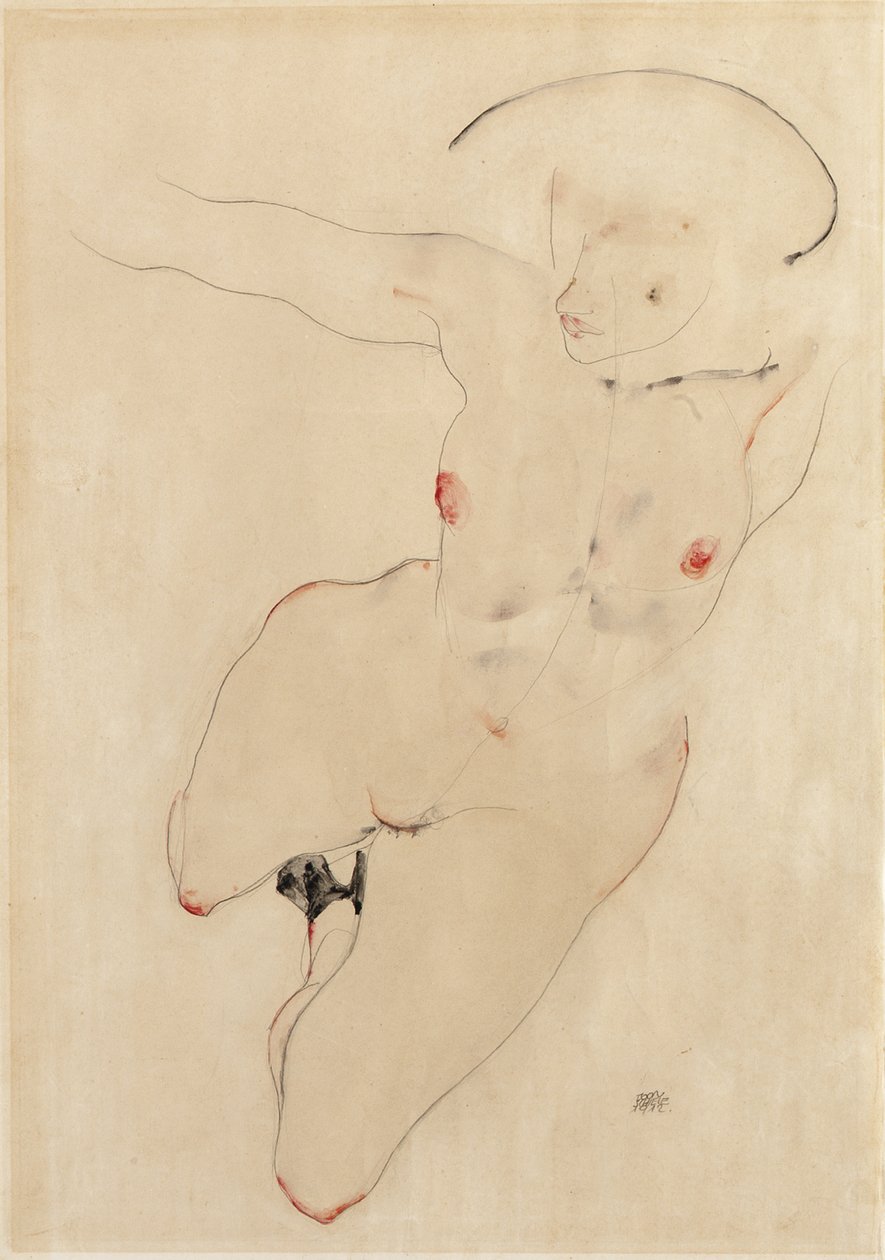 Nu feminino, 1912 de Egon Schiele