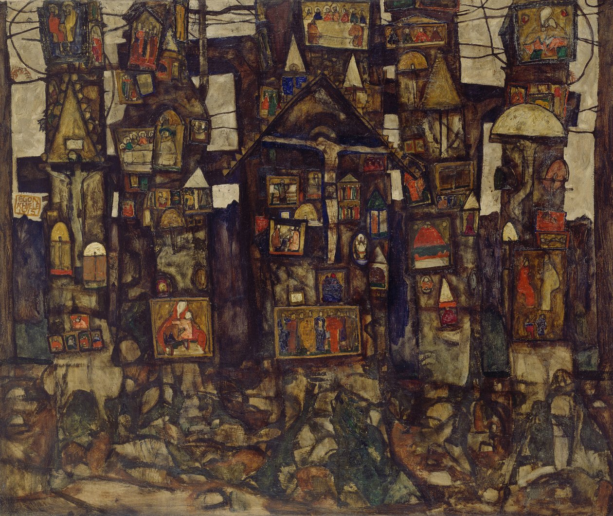 Oração da Floresta, 1915. de Egon Schiele