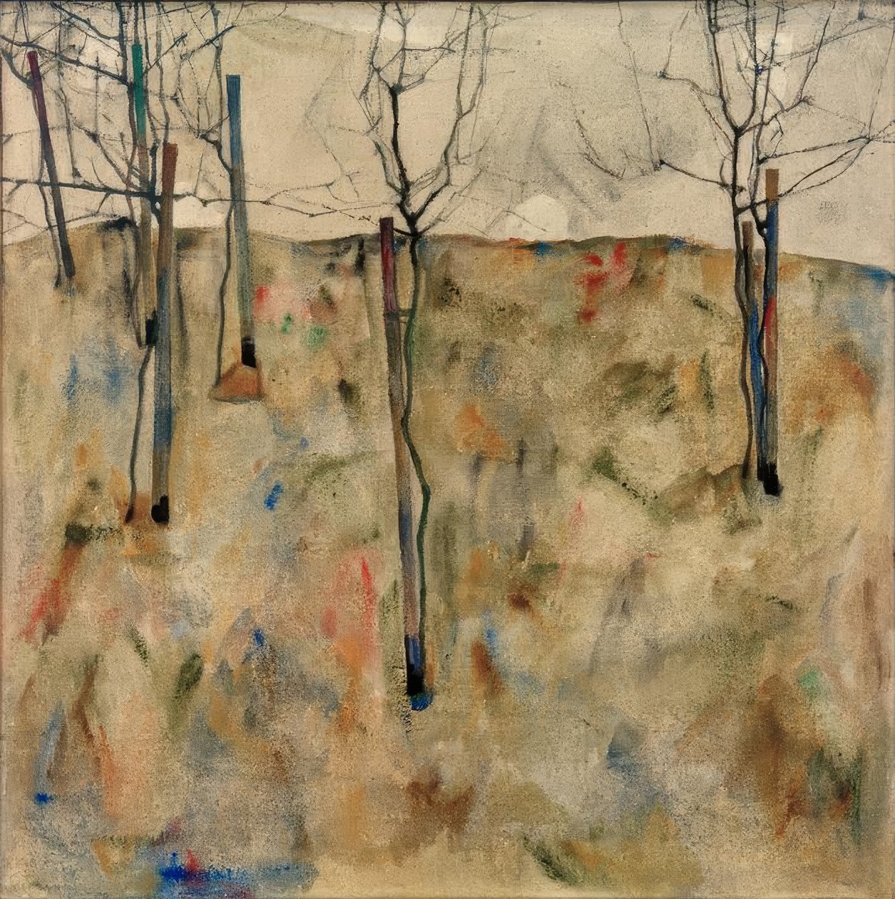 Árvores carecas de Egon Schiele