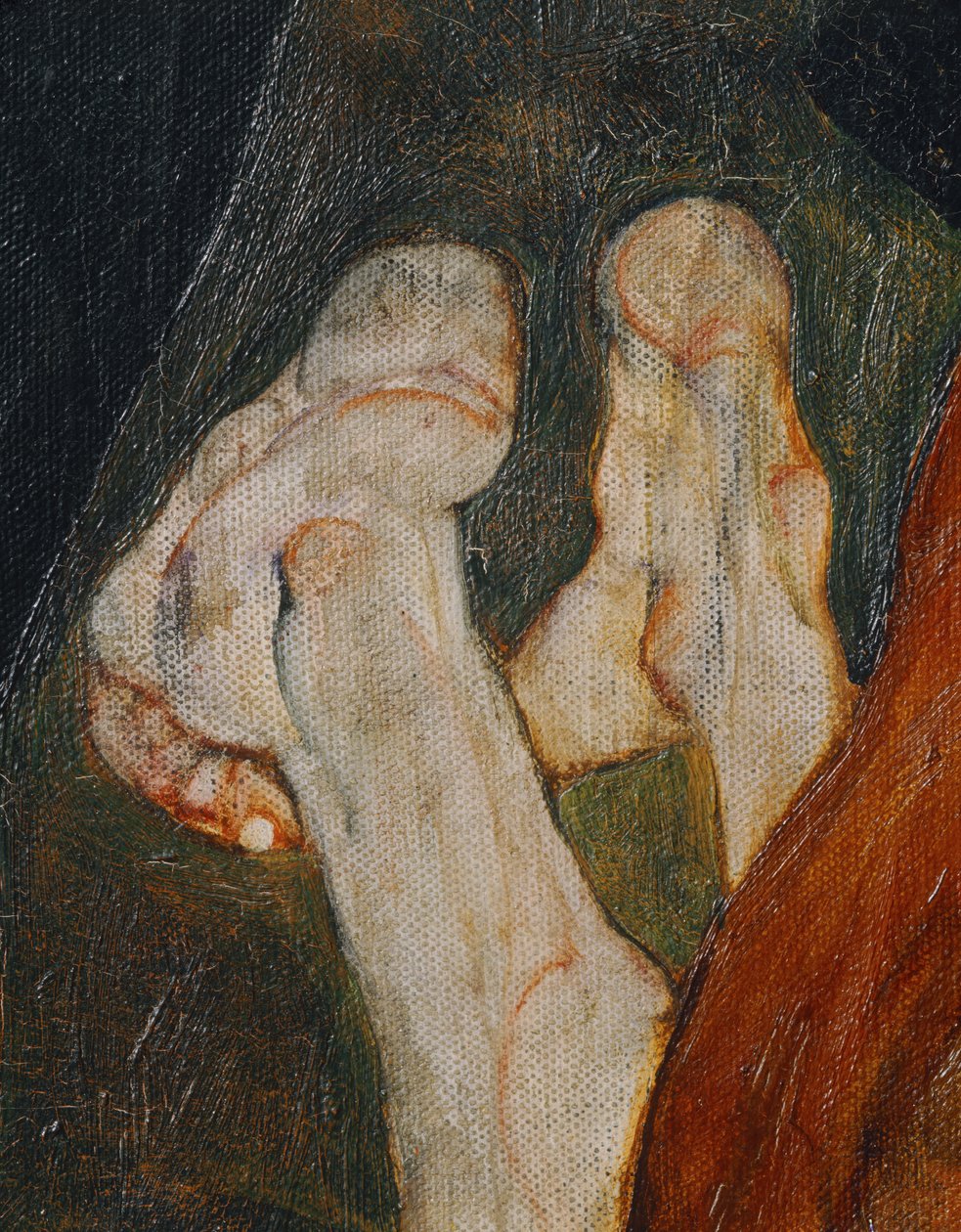 Kardinal und Nonne, Cardeal e freira (óleo sobre tela) de Egon Schiele
