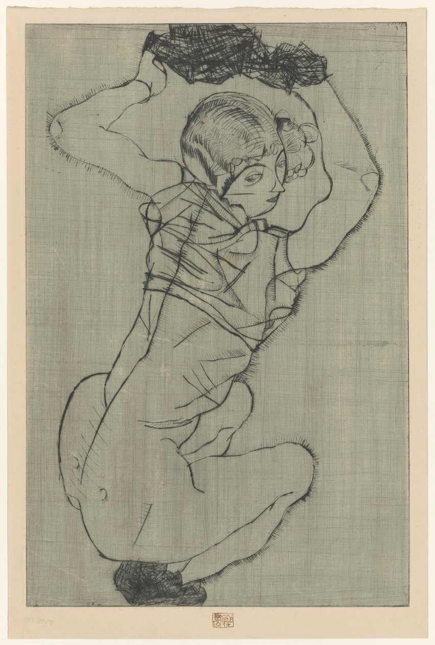 Agachada de Egon Schiele