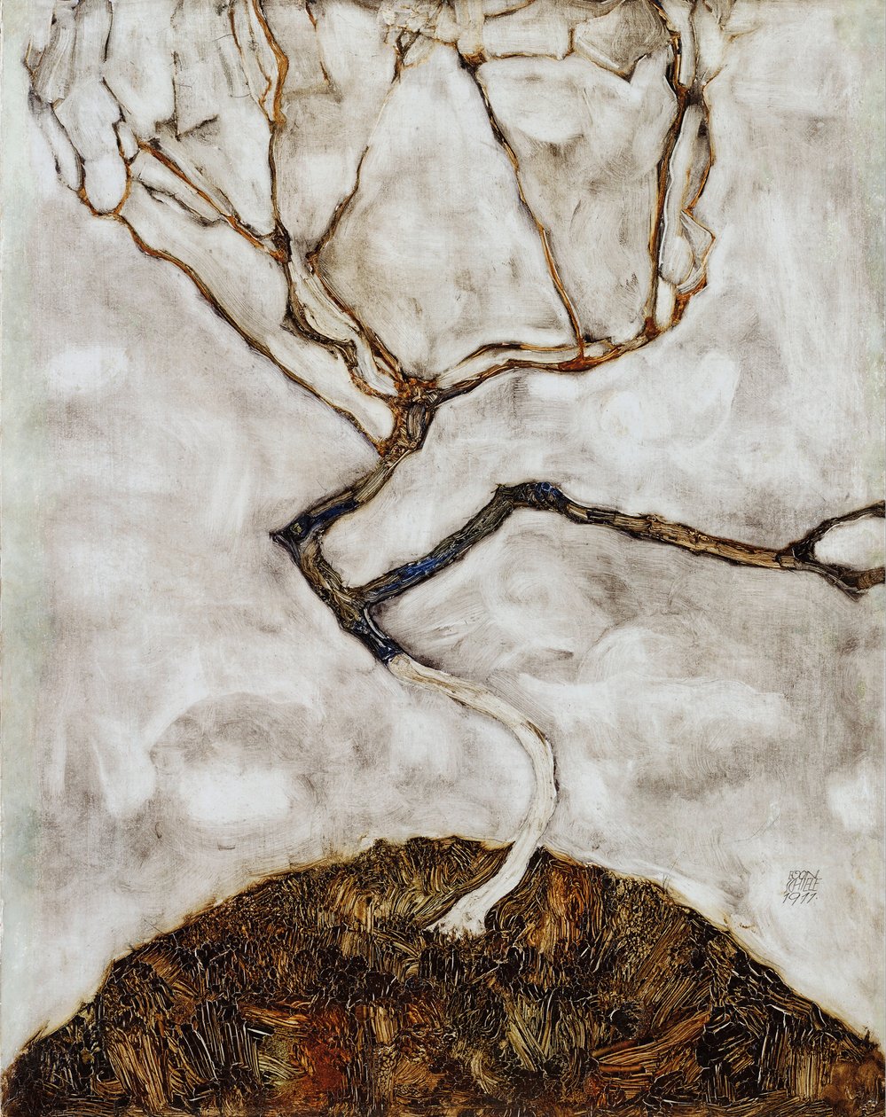 Pequena árvore no final do outono de Egon Schiele