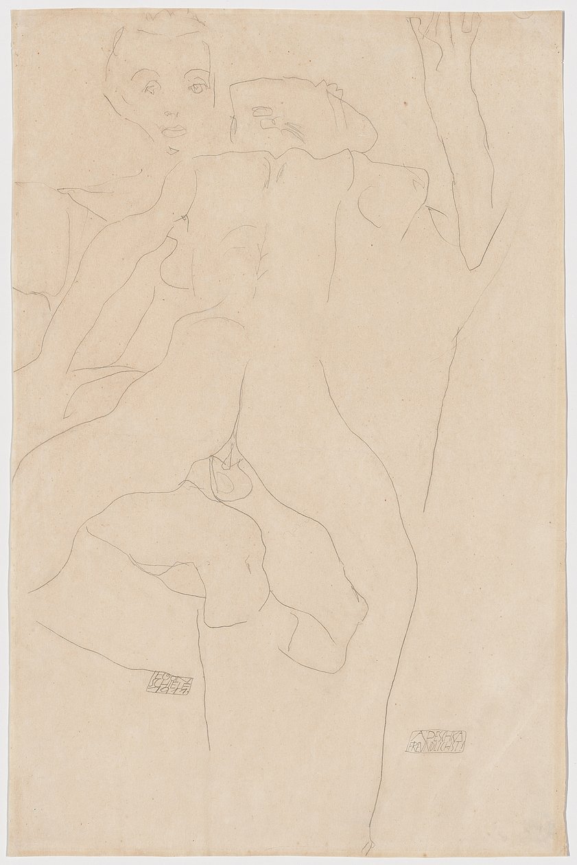 Amantes; Casal apaixonado, 1911 de Egon Schiele